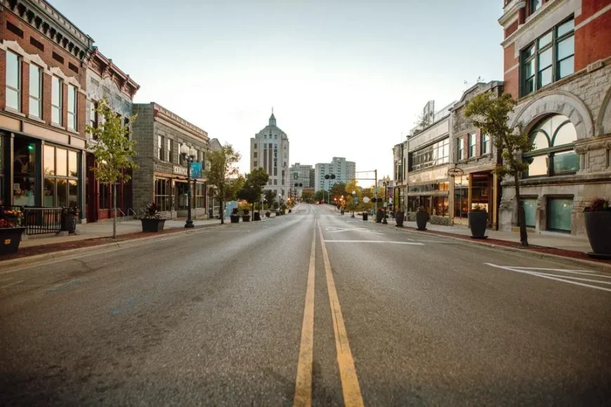 Streetview of Rockford city