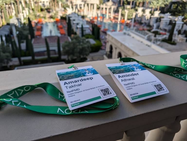 Attendance passes for the NetPMD team at the Nokia SReXperts event