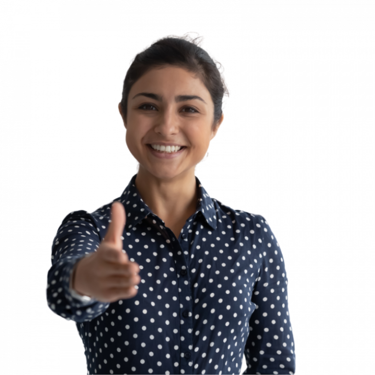 Woman offering her hand for a hand shake